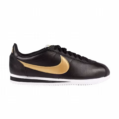 Nike Wmns Classic Cortez Leather 'Black Metallic Gold'