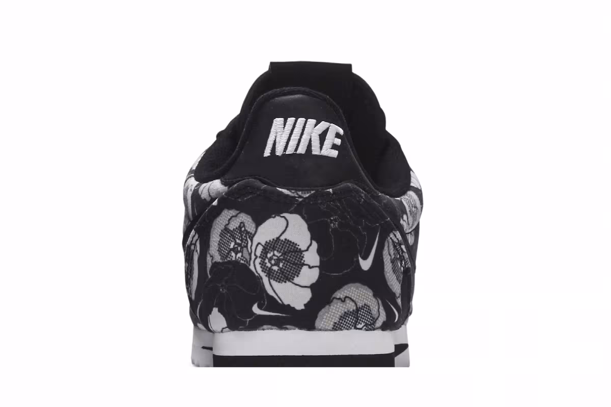 Nike Women's Classic Cortez LX Black Floral, view 8