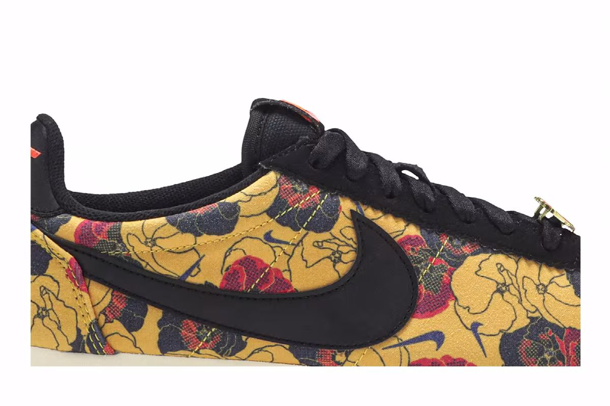Nike Women's Cortez Gold Floral, view 3