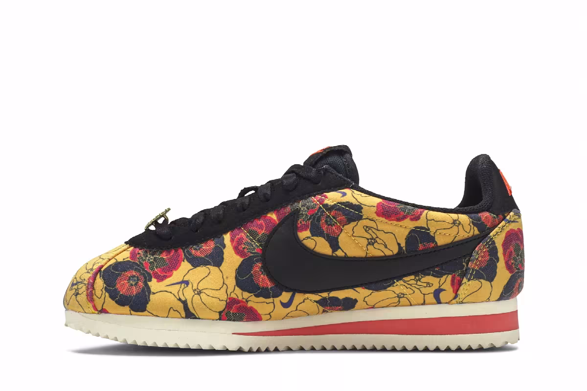 Nike Women's Cortez Gold Floral, view 4