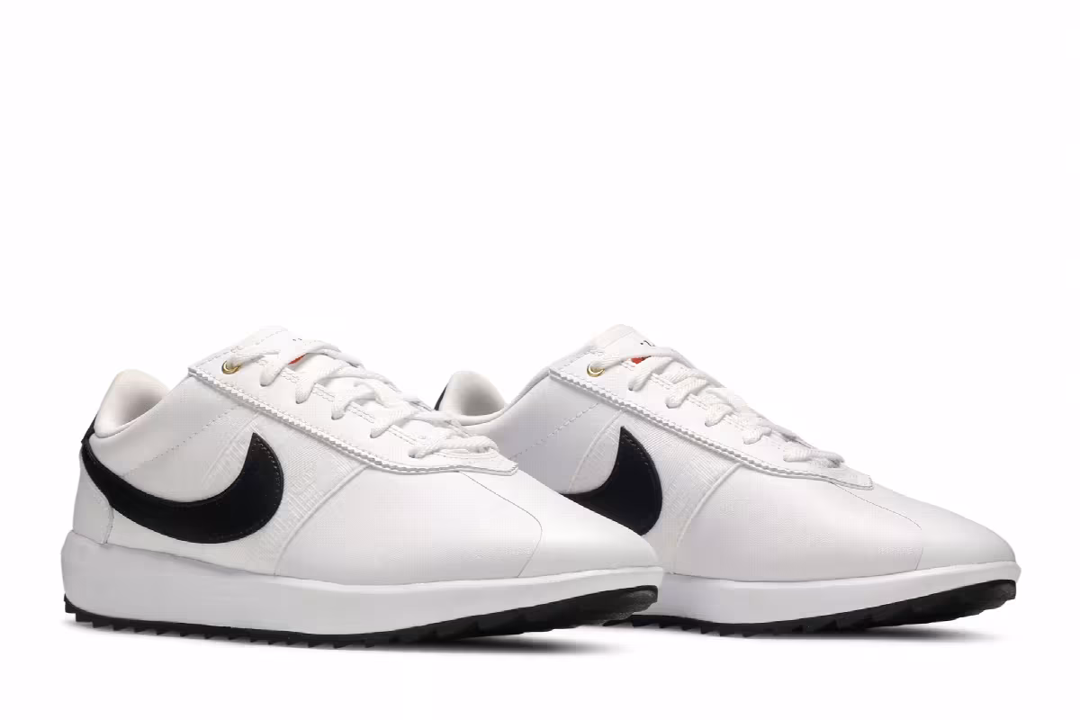 Nike Women's Cortez Golf White Black, view 9