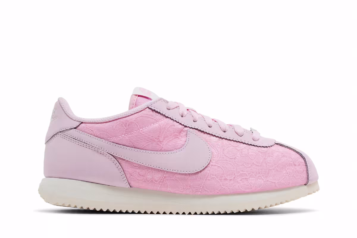 Nike Women's Cortez Pink Foam Floral, view 2