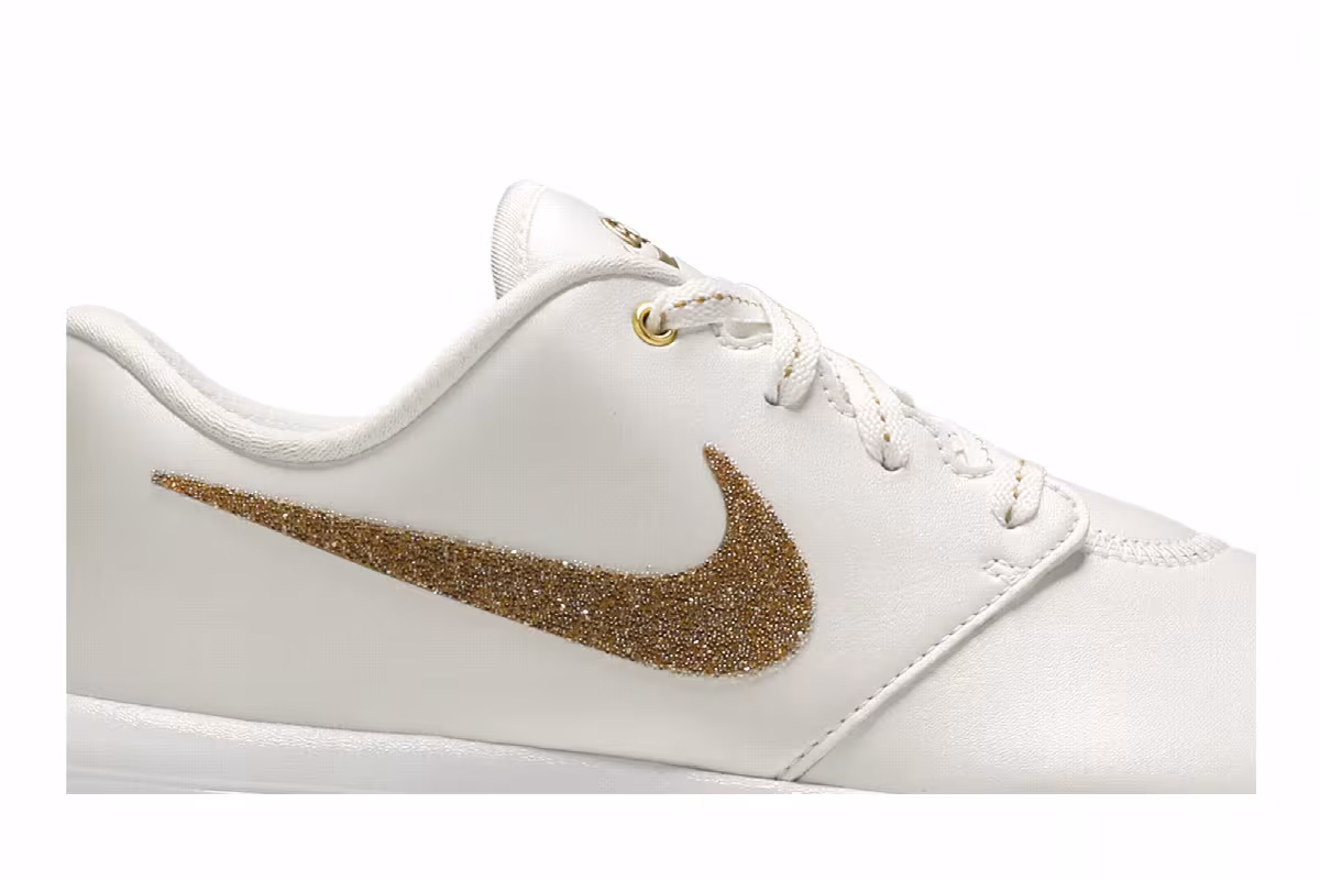Nike Swarovski x Women's Roshe Golf Gold, view 3