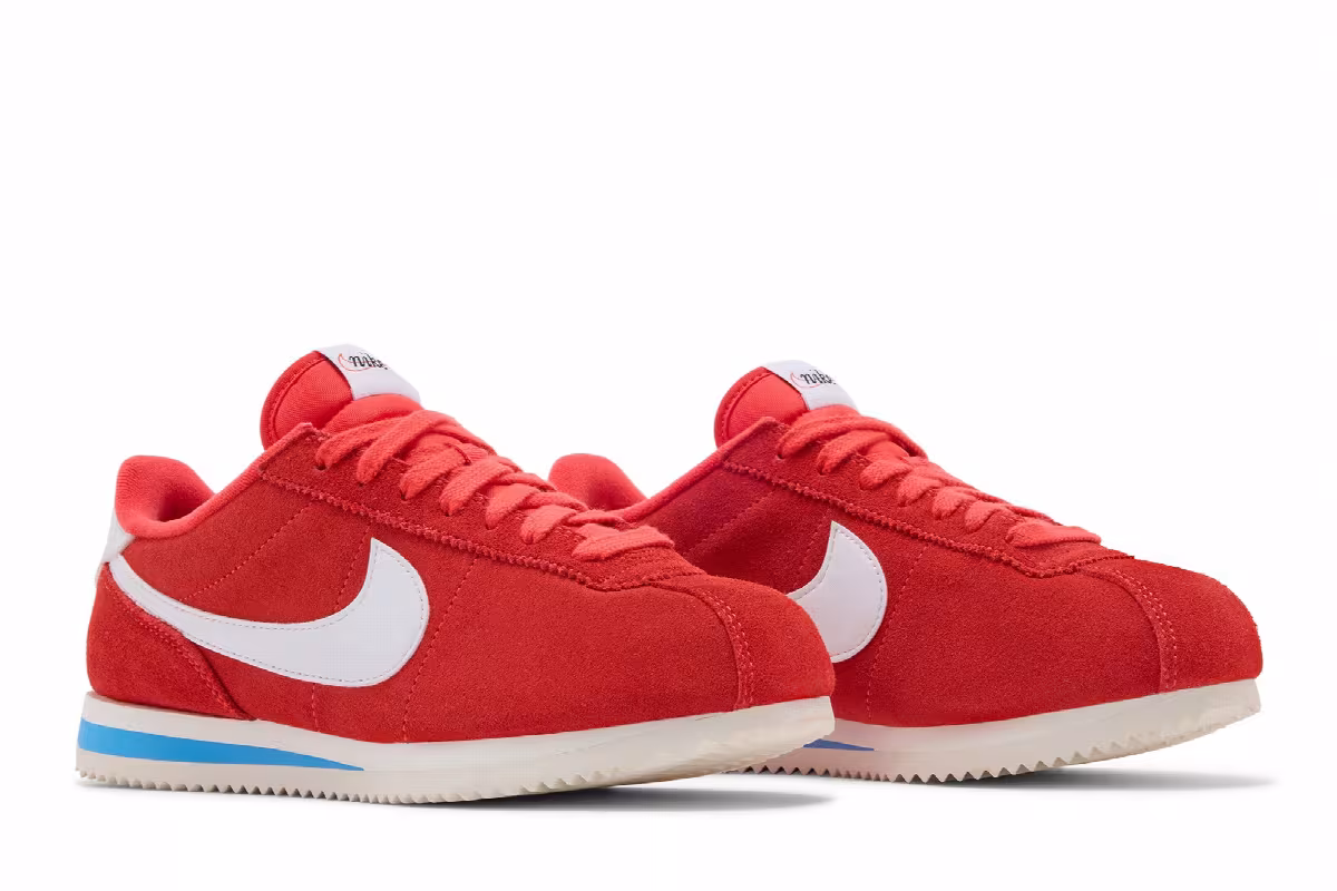 Nike Women's Cortez Light Crimson Blue, view 9