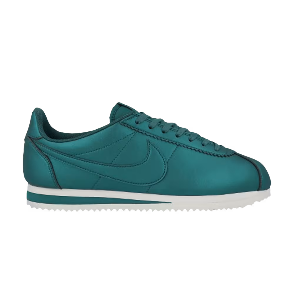 Nike Women's Classic Cortez Leather Metallic Dark Sea