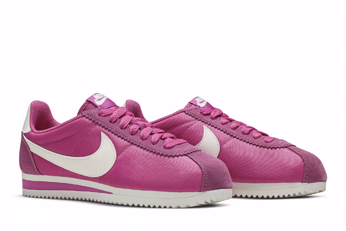 Nike Women's Classic Cortez Nylon Active Fuchsia, view 9