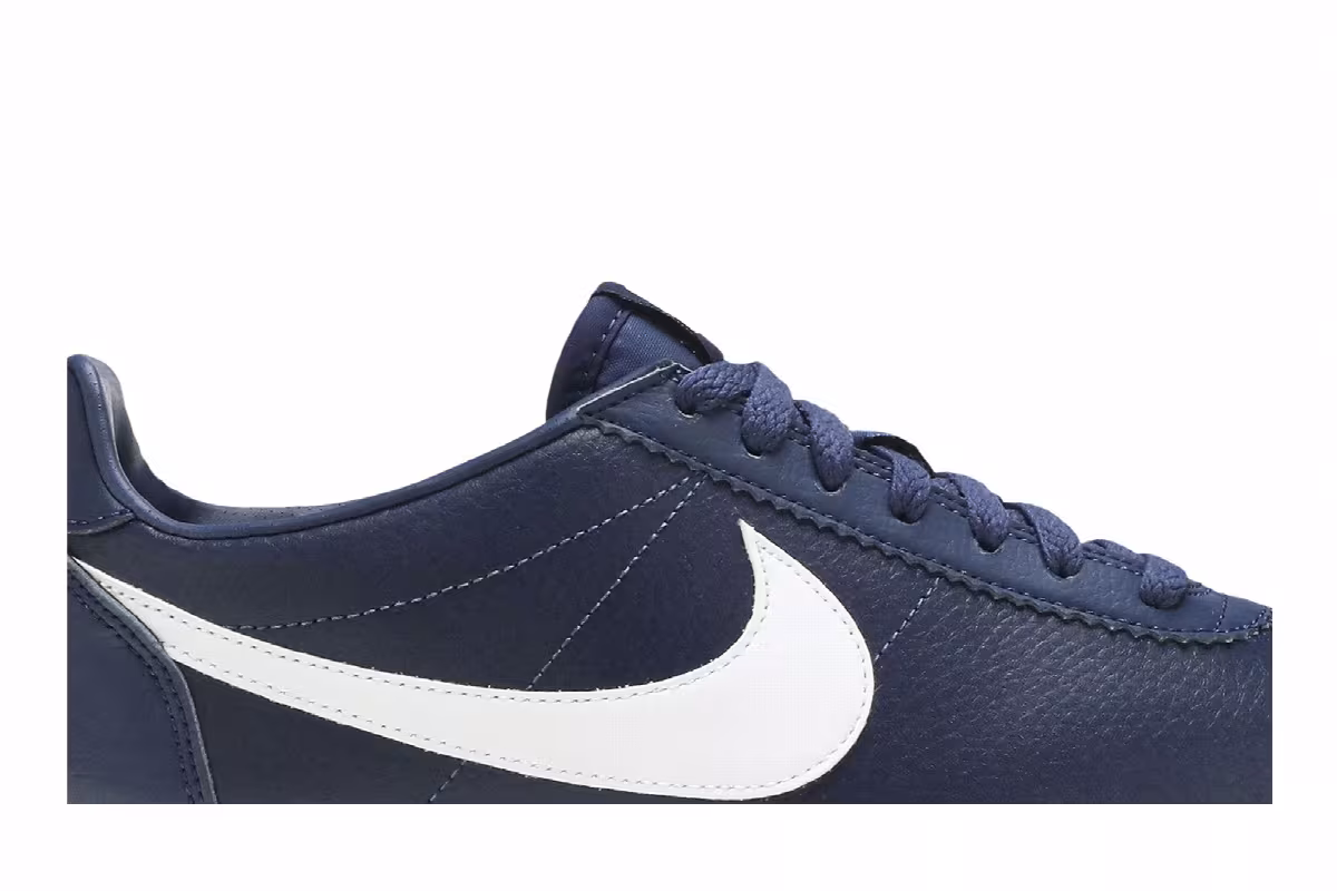 Nike Cortez Leather Midnight Navy, view 3