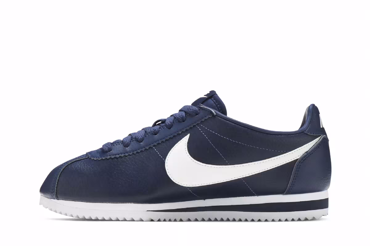 Nike Cortez Leather Midnight Navy, view 4