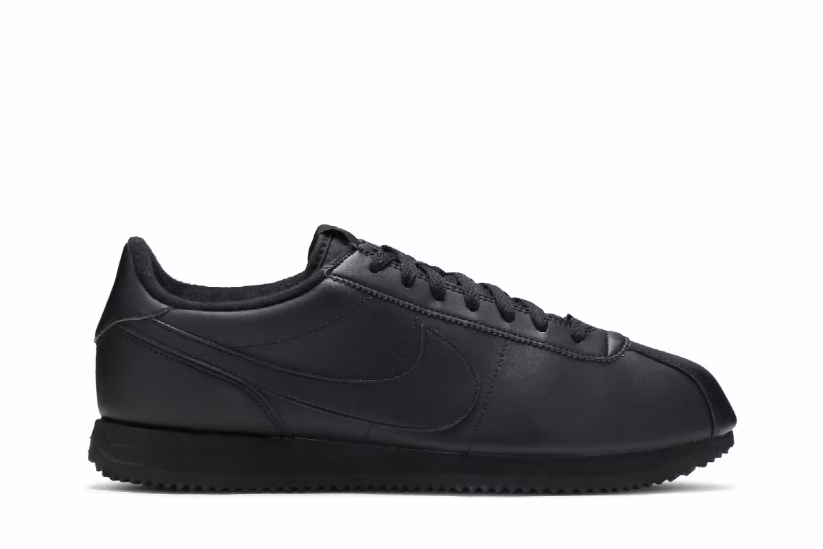 Nike Cortez Basic Leather Black Anthracite, view 2