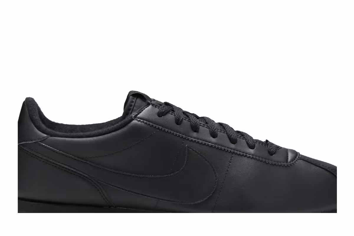 Nike Cortez Basic Leather Black Anthracite, view 3