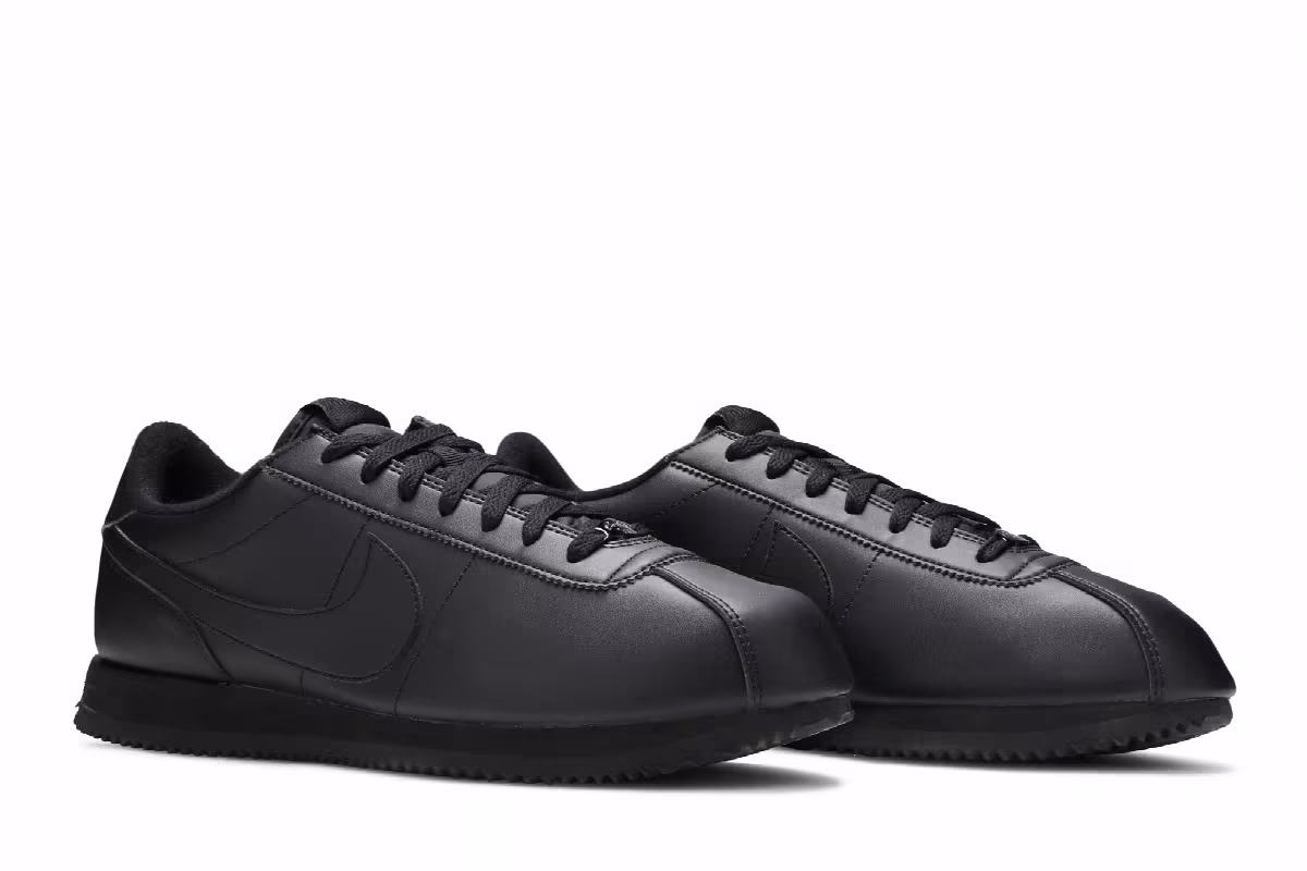 Nike Cortez Basic Leather Black Anthracite, view 9