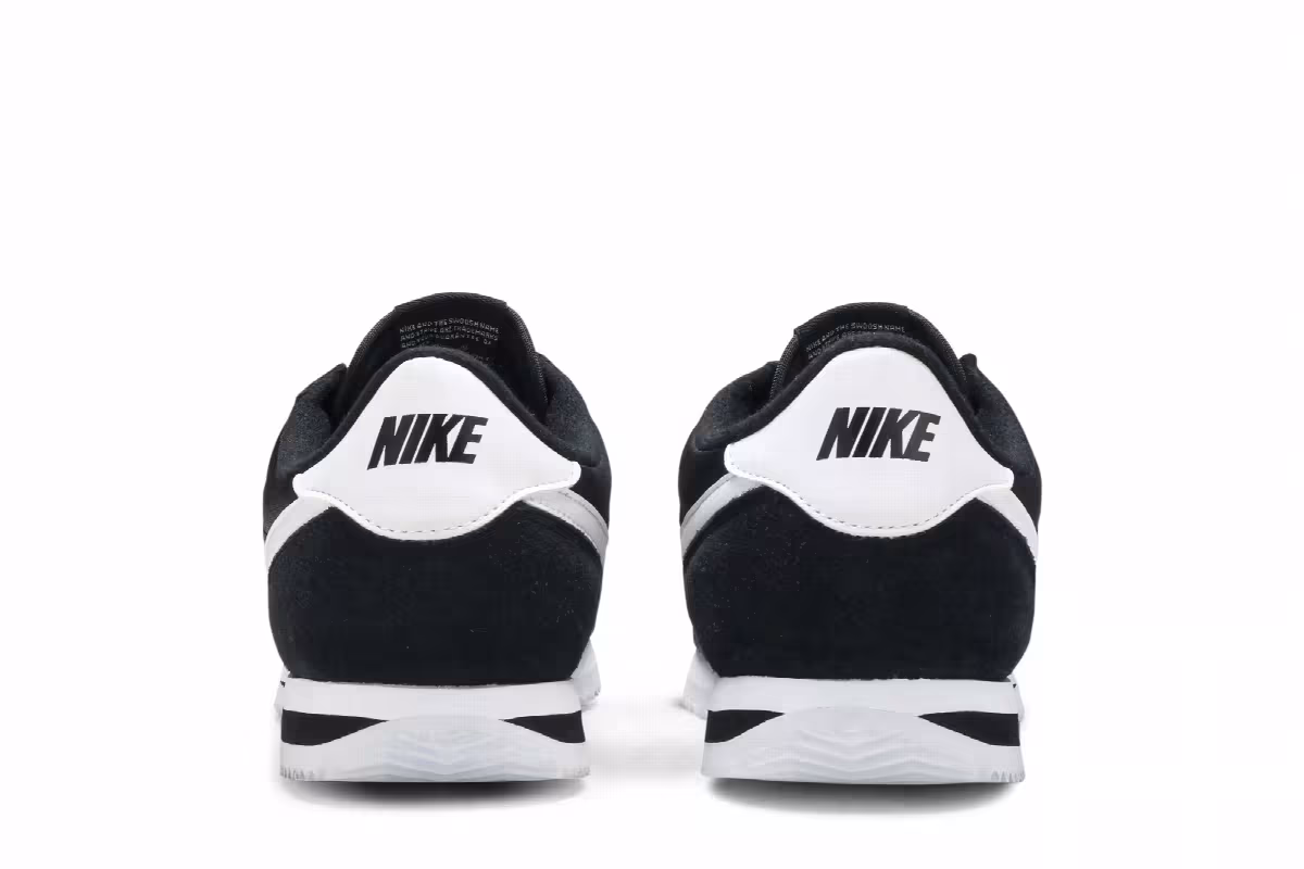 Nike Cortez Basic Nylon Black White, view 7