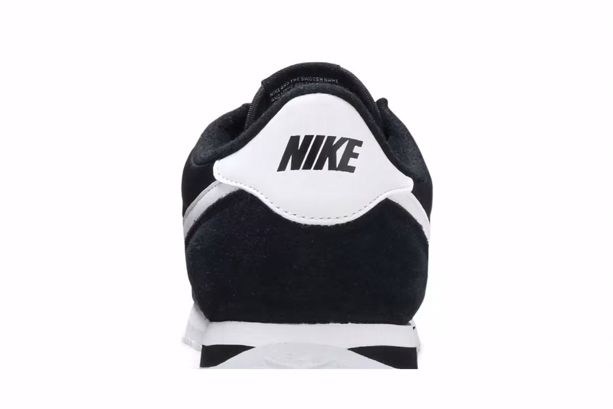 Nike Cortez Basic Nylon Black White, view 8