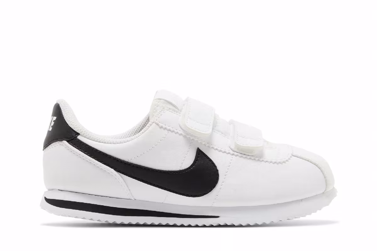 Nike Cortez Basic SL PS White Black, view 2