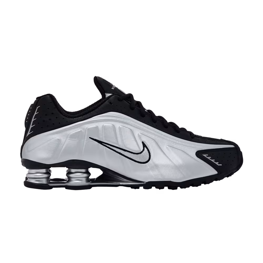 Nike Shox R4 Metallic Silver Black