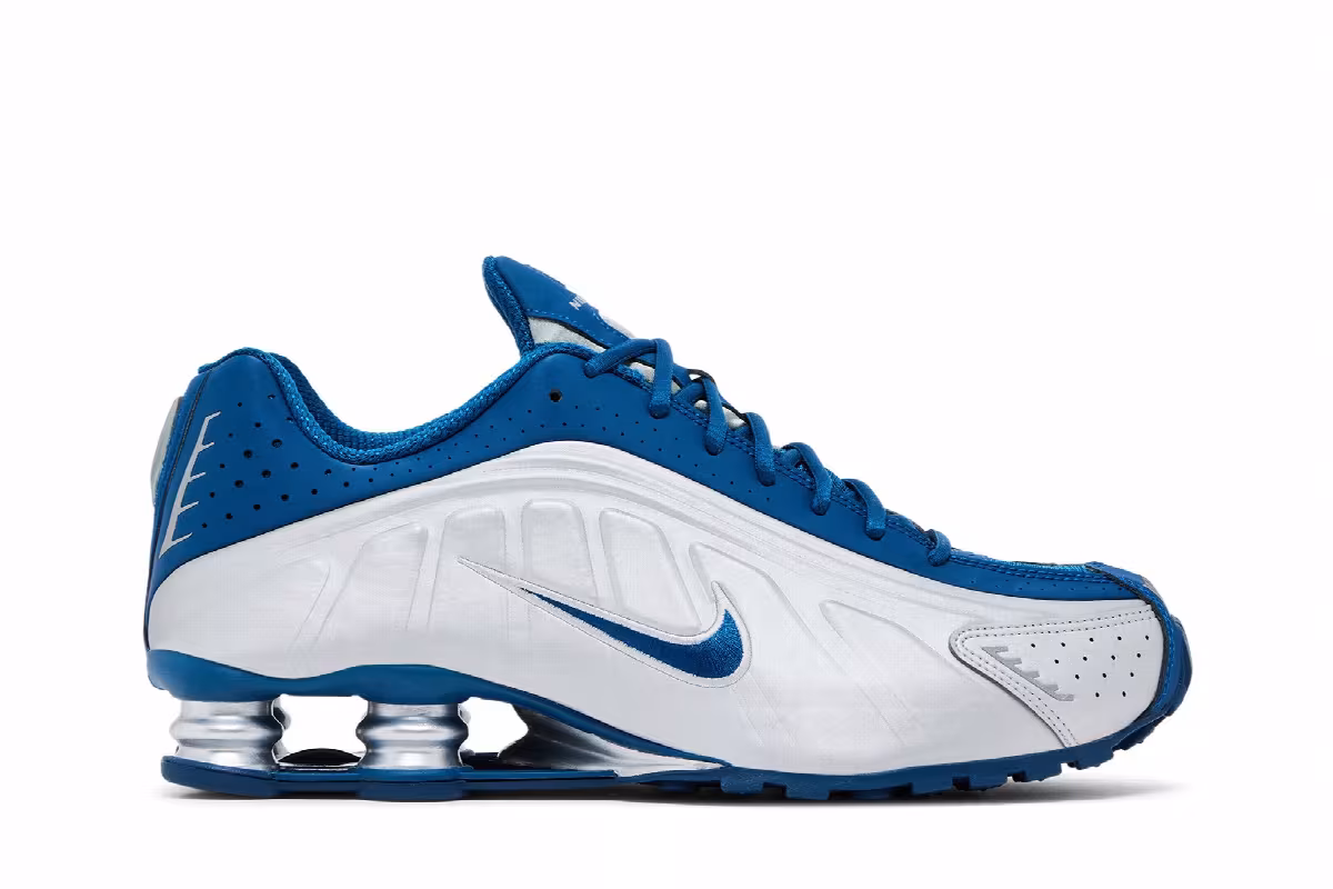 Nike Shox R4 Court Blue Metallic Silver, view 2