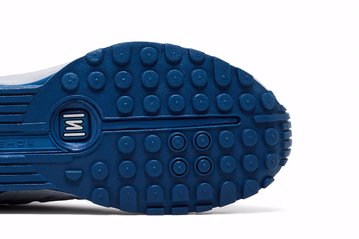 Nike Shox R4 Court Blue Metallic Silver, view 6