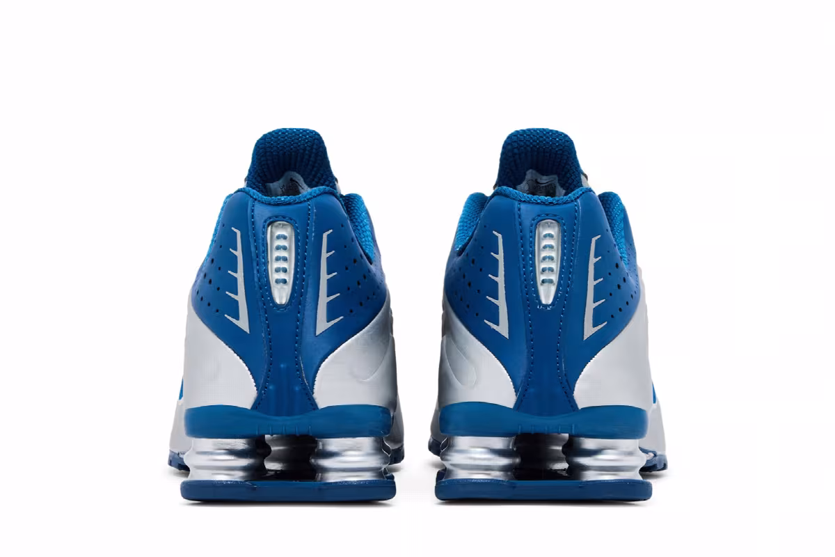 Nike Shox R4 Court Blue Metallic Silver, view 7