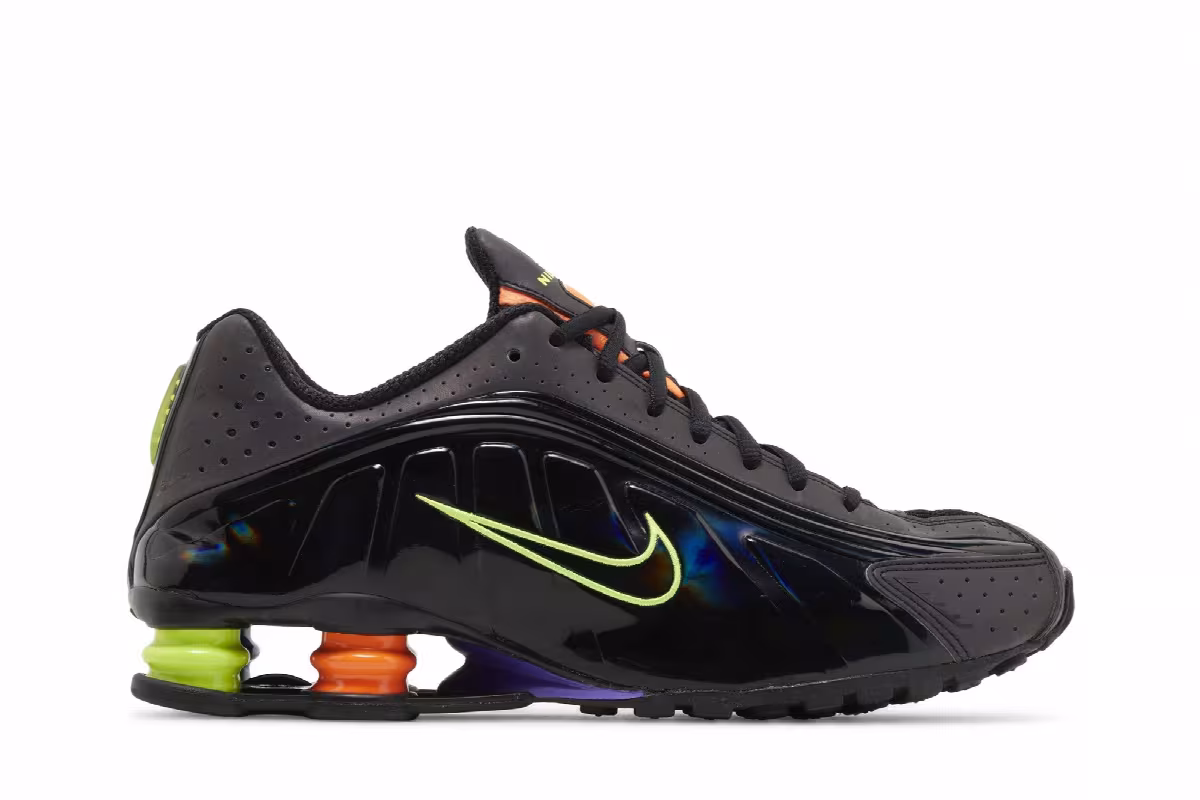 Nike Shox R4 Black Multi Volt, view 2