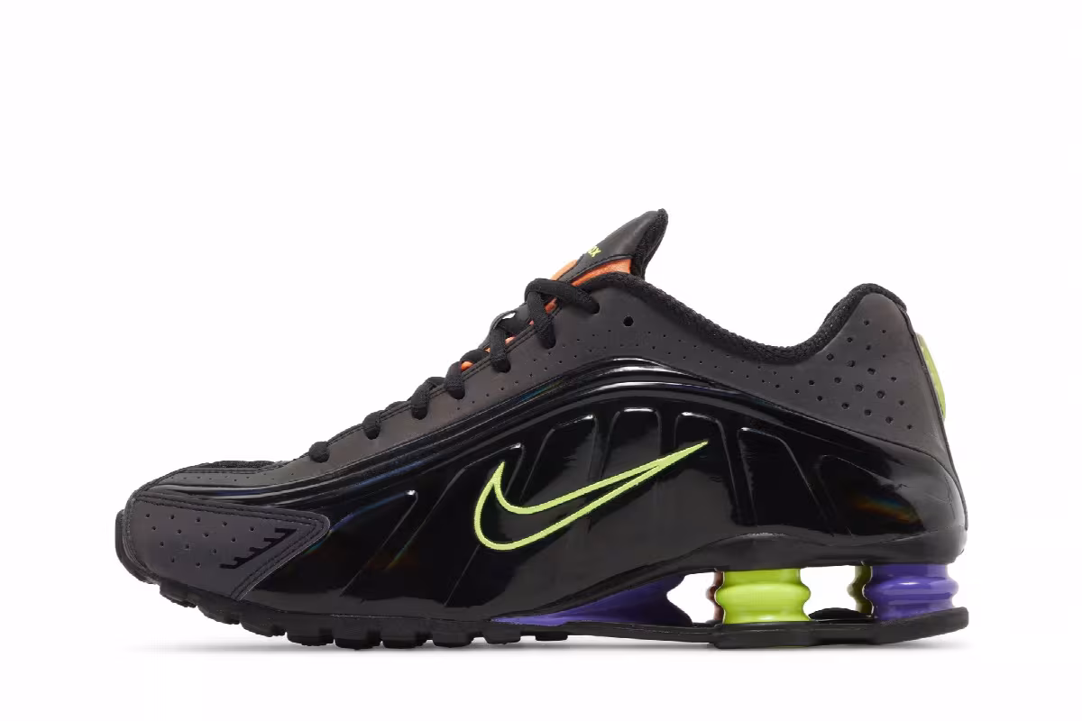 Nike Shox R4 Black Multi Volt, view 4