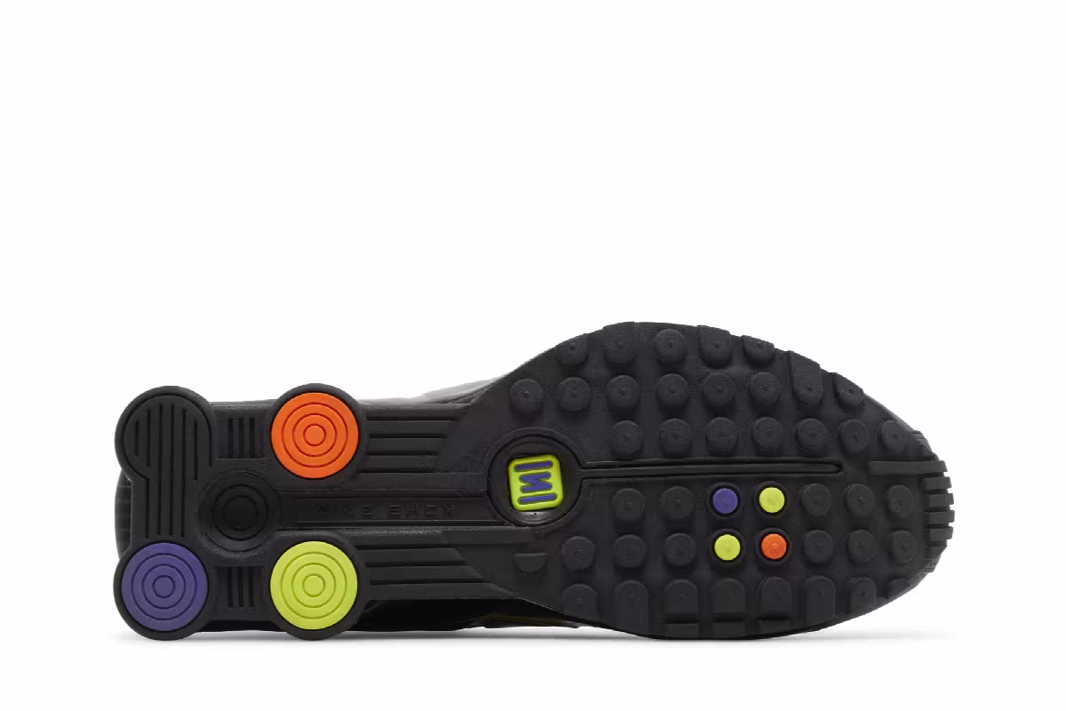 Nike Shox R4 Black Multi Volt, view 5
