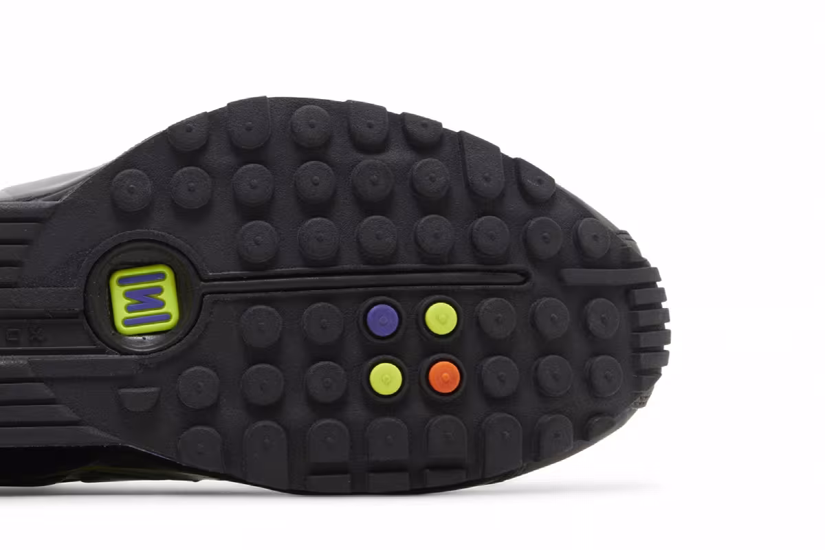 Nike Shox R4 Black Multi Volt, view 6