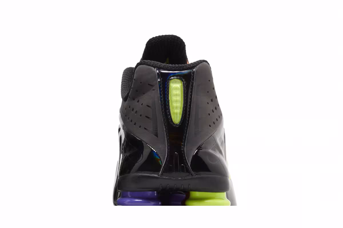 Nike Shox R4 Black Multi Volt, view 8