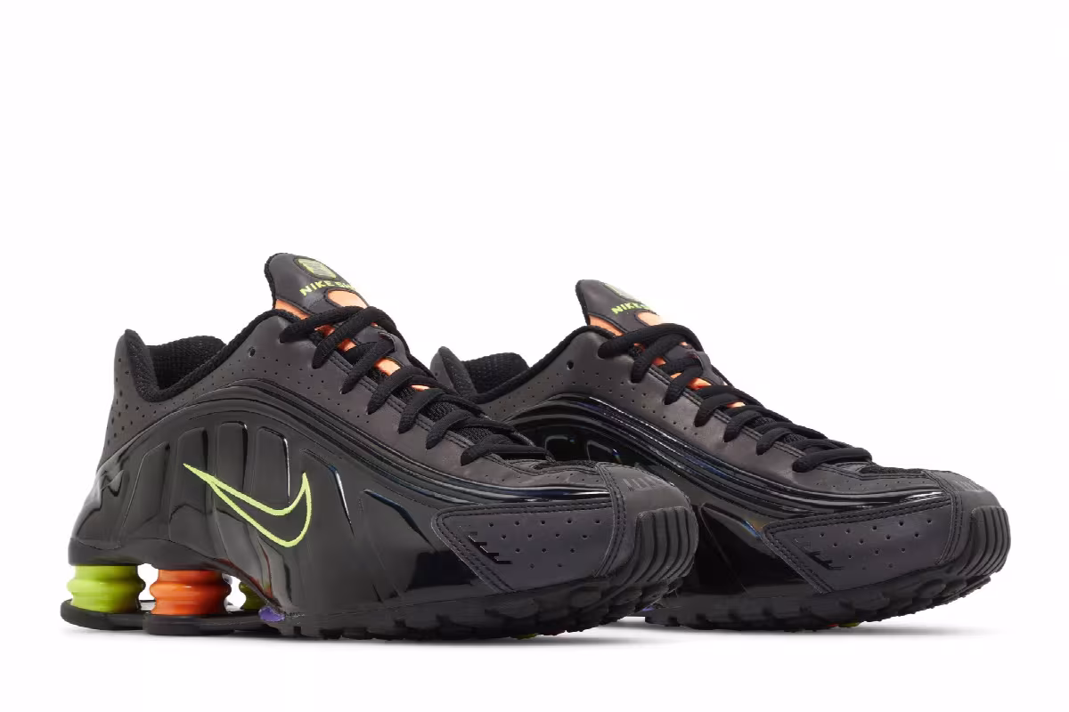 Nike Shox R4 Black Multi Volt, view 9