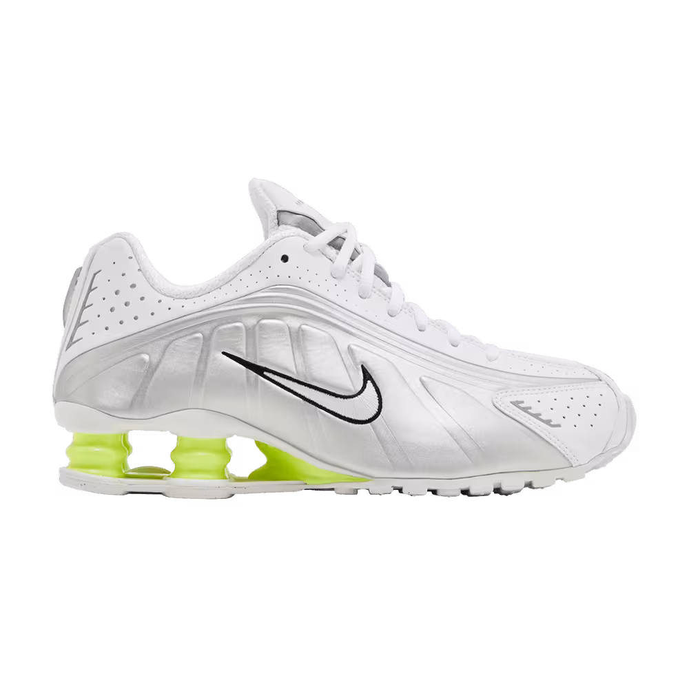 Nike Women's Shox R4 White Metallic Silver