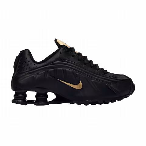 Nike Shox R4 GS 'Black Metallic Gold'