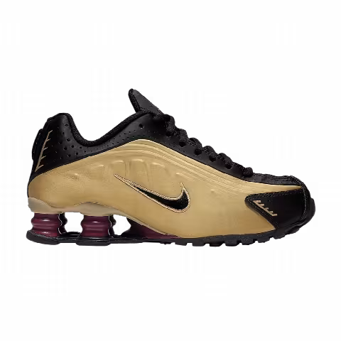 Nike Shox R4 GS 'Black Metallic Gold'