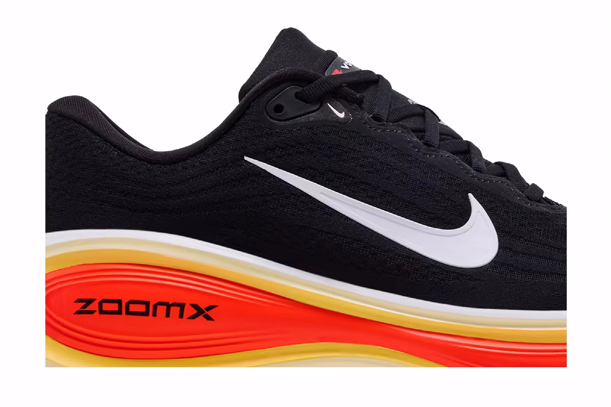 Nike Vomero Plus Black Bright Crimson White, view 3