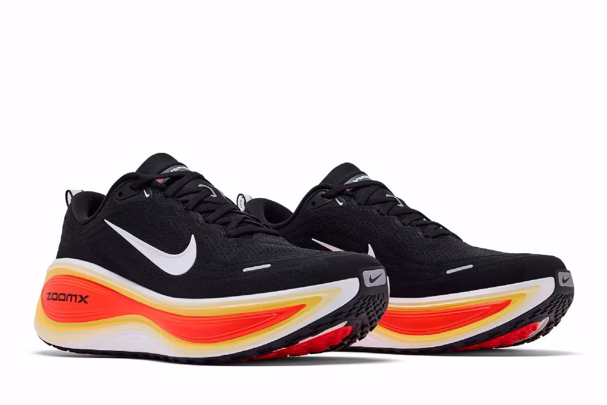 Nike Vomero Plus Black Bright Crimson White, view 9