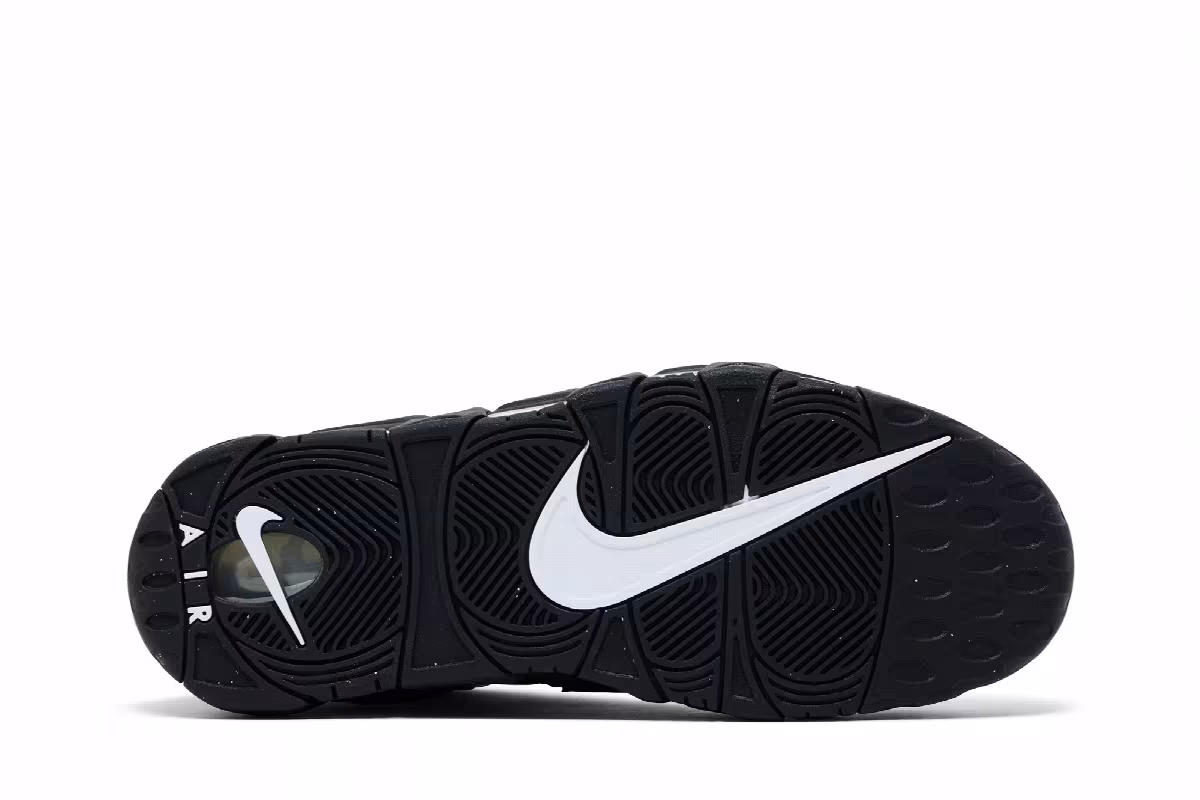 Nike Air More Uptempo Black White 2023, view 5