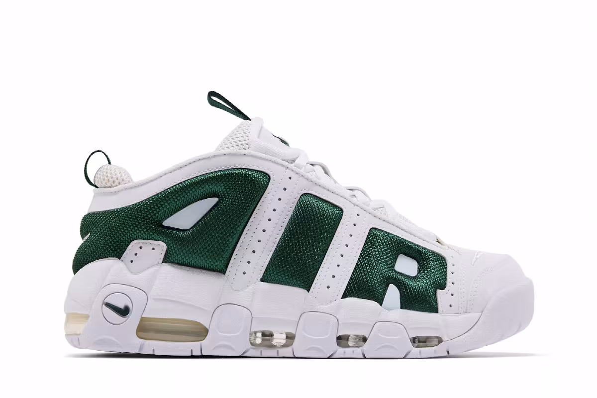 Nike Air More Uptempo Low White Fir, view 2
