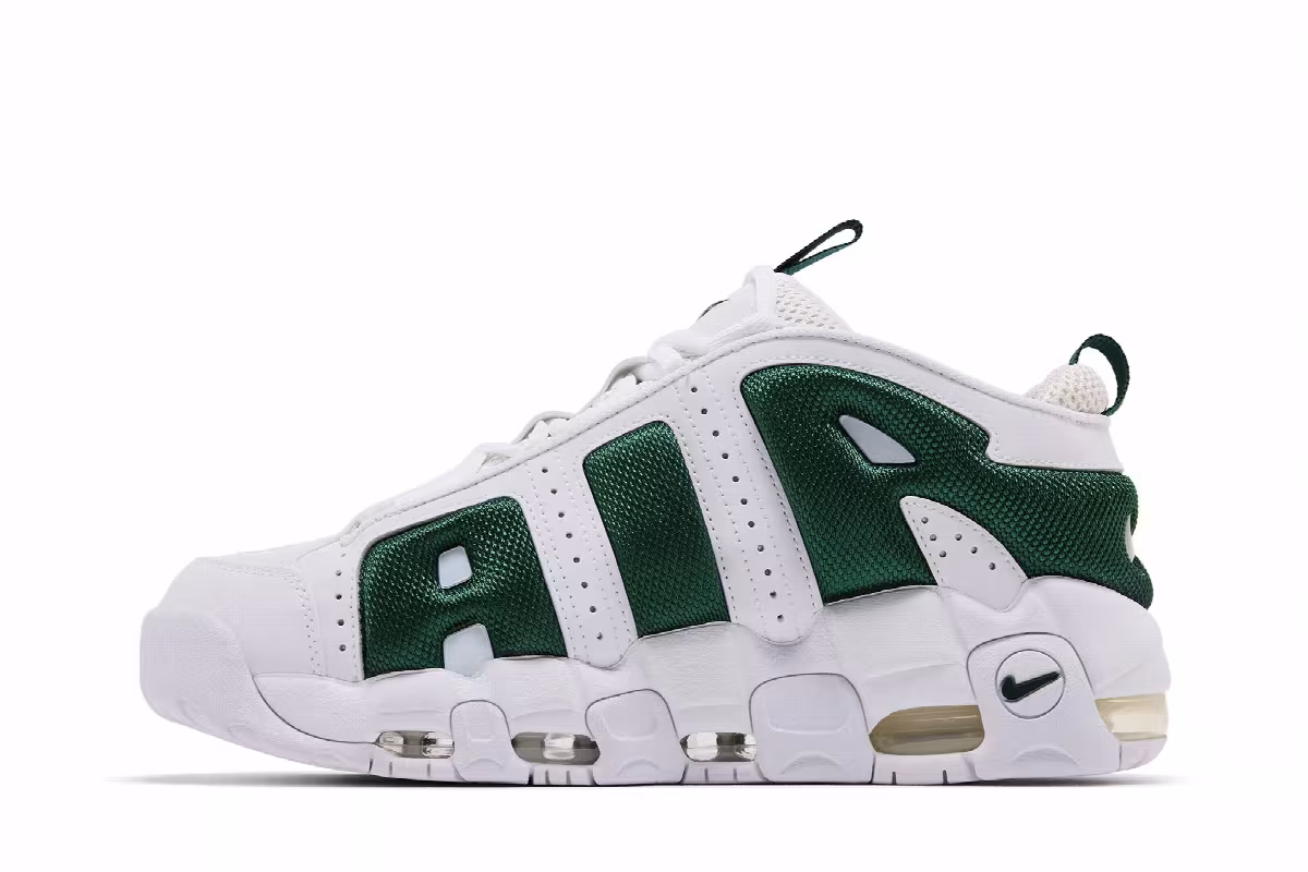 Nike Air More Uptempo Low White Fir, view 4