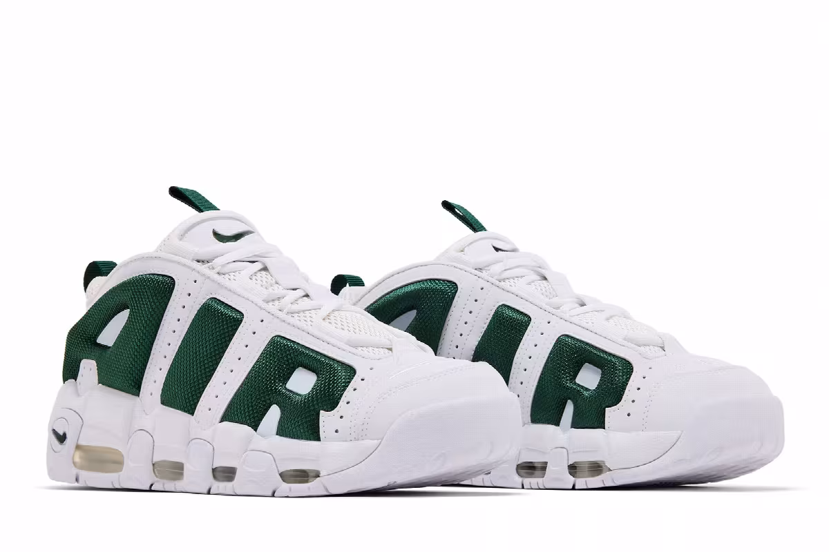 Nike Air More Uptempo Low White Fir, view 9