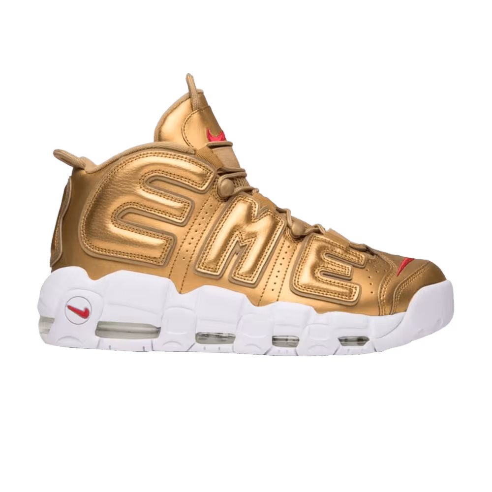 Supreme x Nike Air More Uptempo Metallic Gold