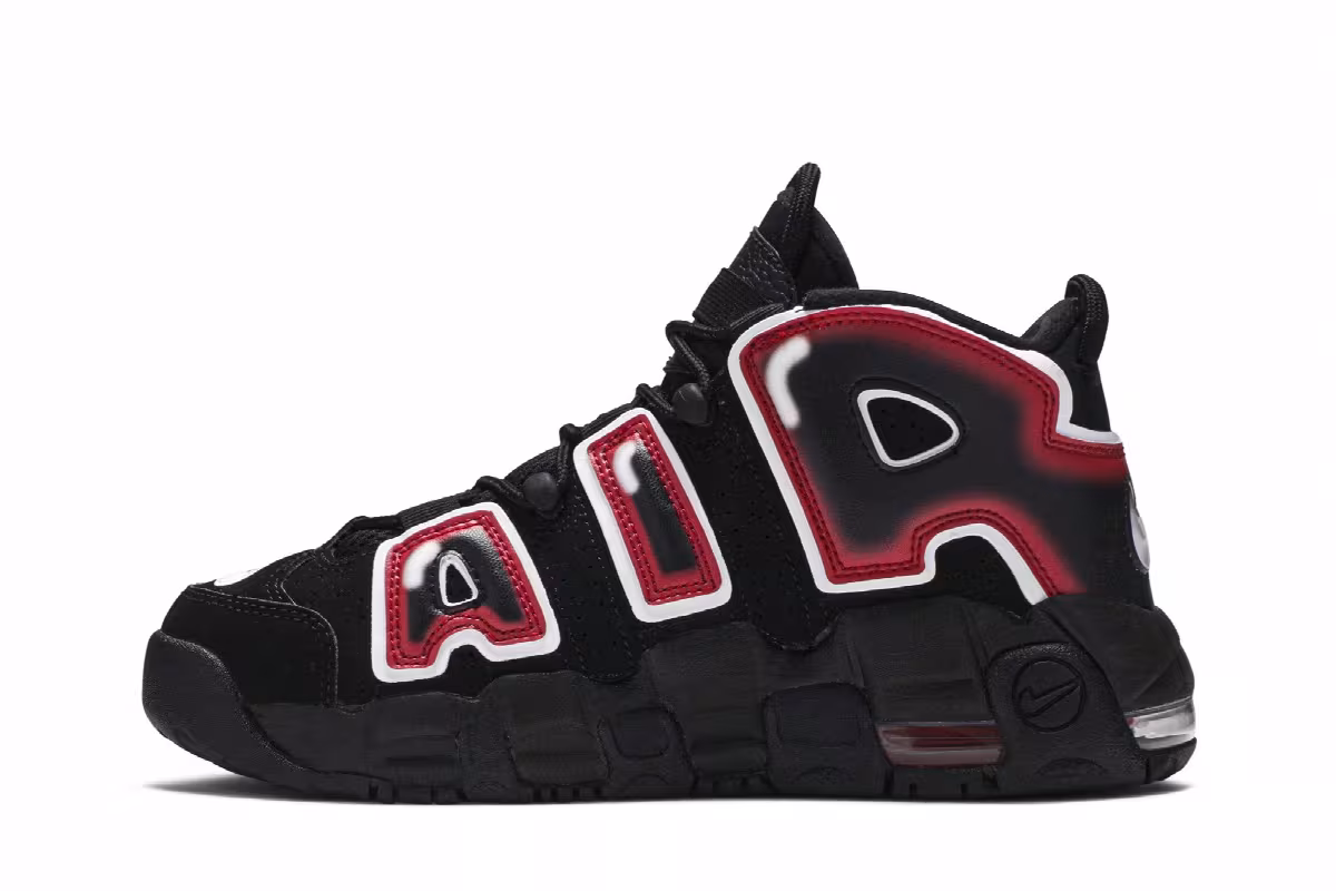 Nike Air More Uptempo 96 BG Laser Crimson, view 4