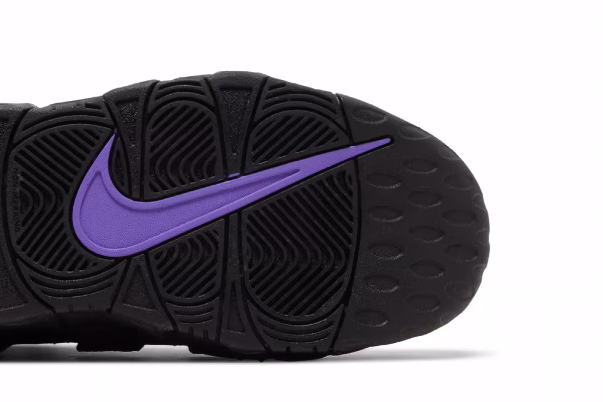 Nike Air More Uptempo GS Black Action Grape, view 6