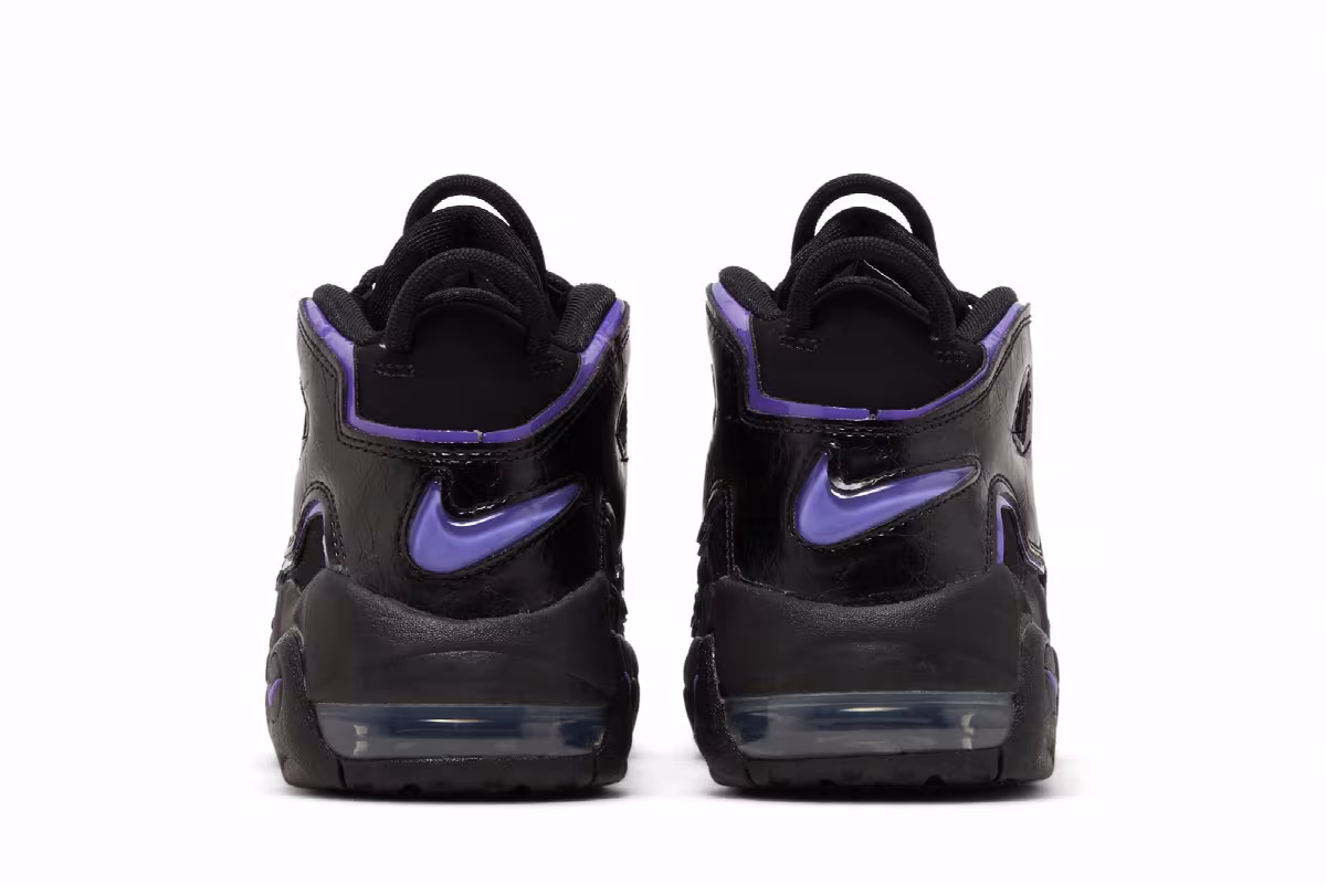 Nike Air More Uptempo GS Black Action Grape, view 7