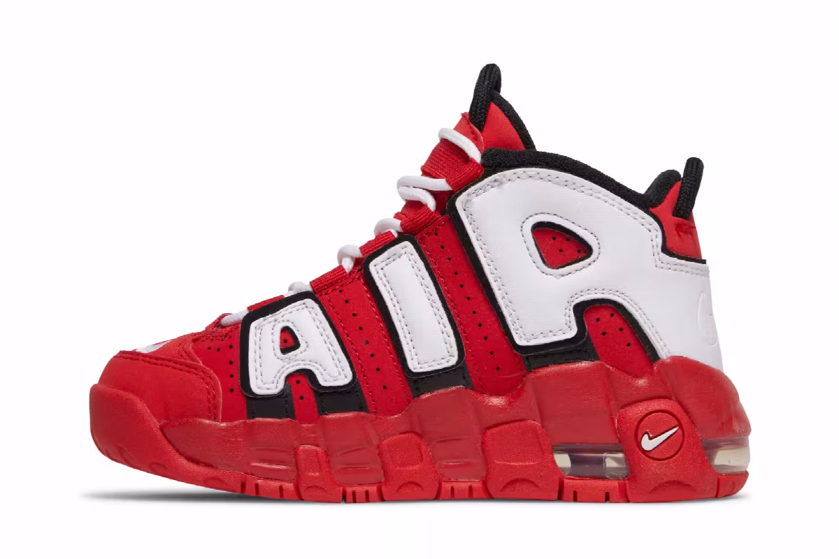 Nike Air More Uptempo QS PS University Red, view 4