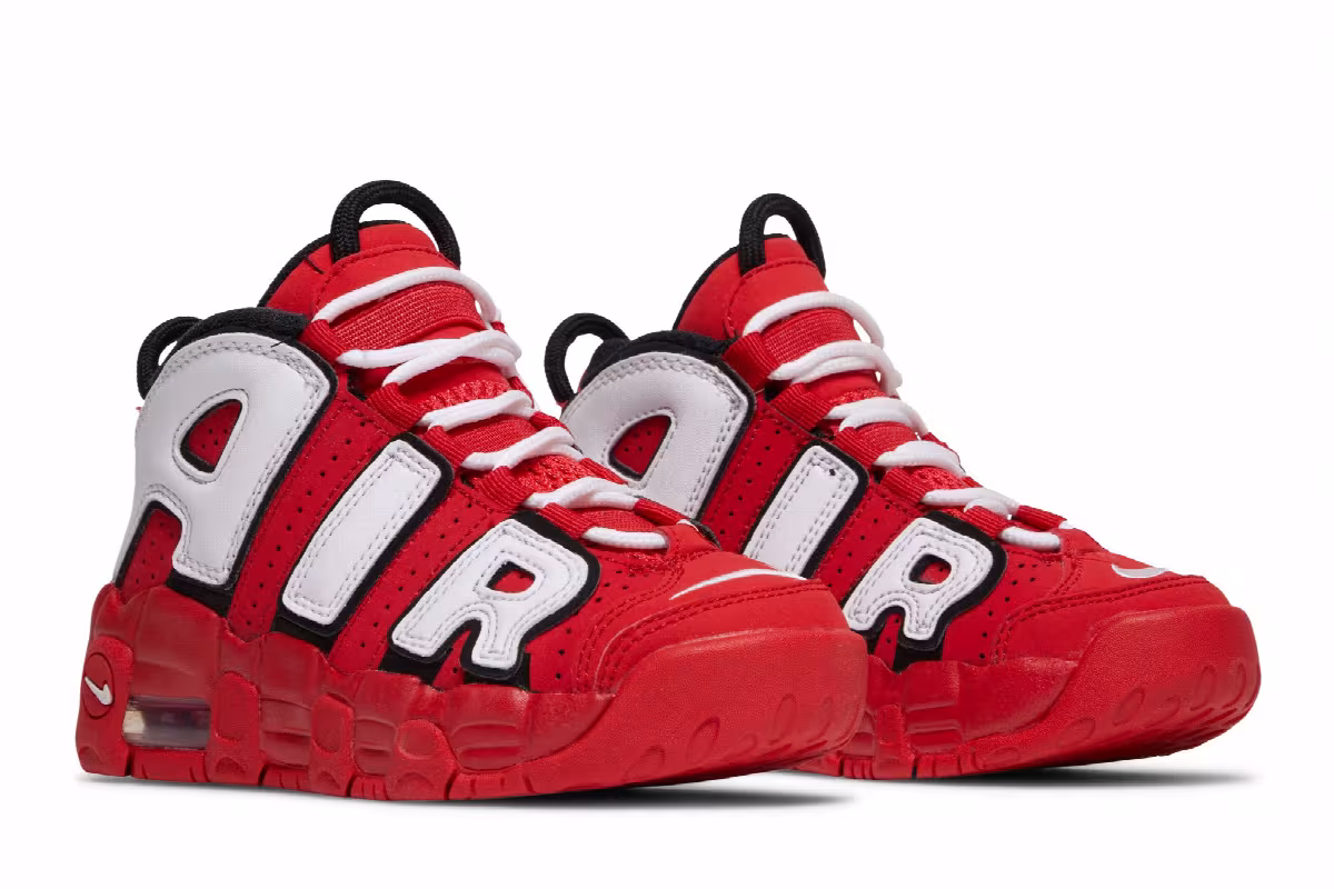 Nike Air More Uptempo QS PS University Red, view 9