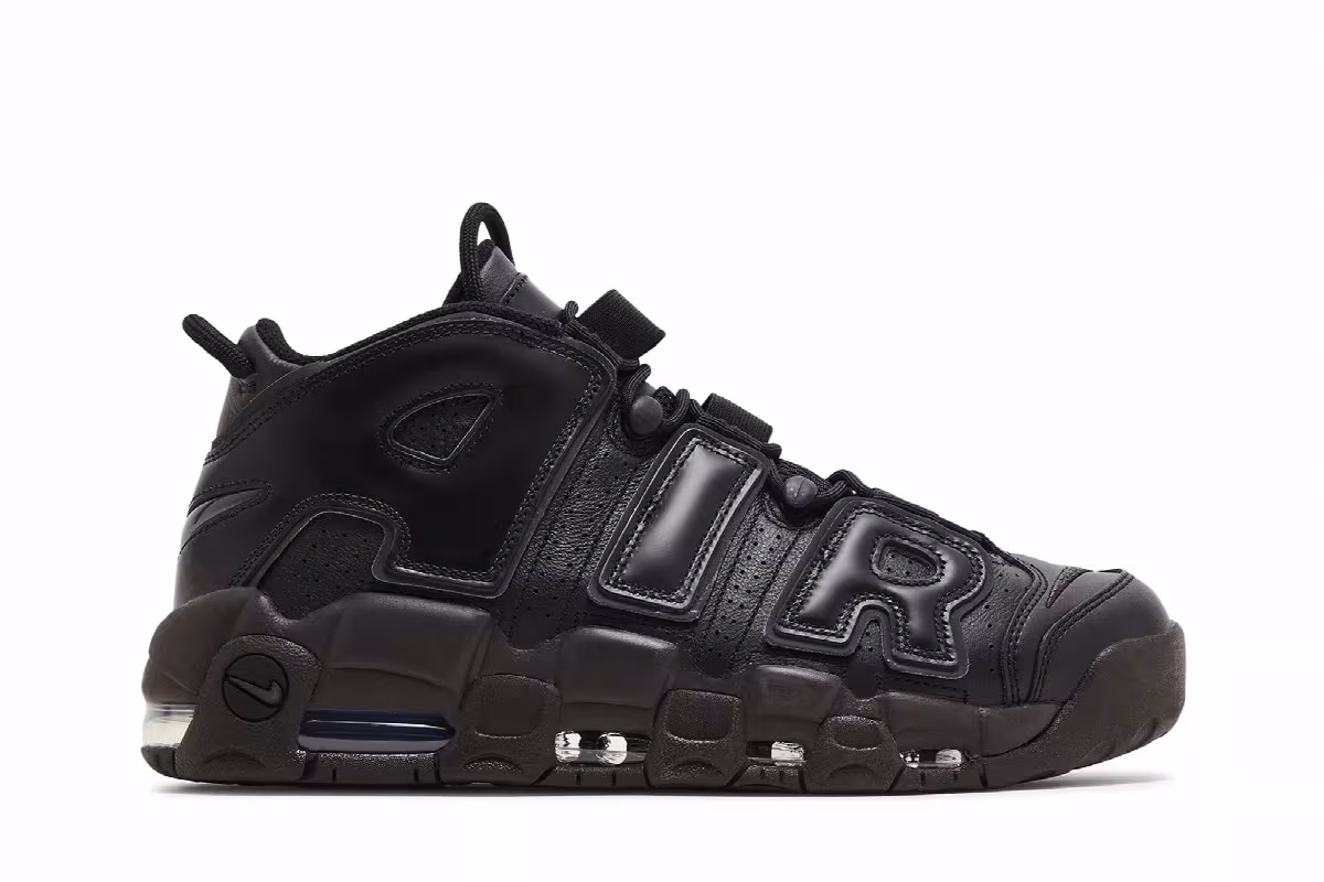 Nike Women's Air More Uptempo Black Baroque Brown, view 2