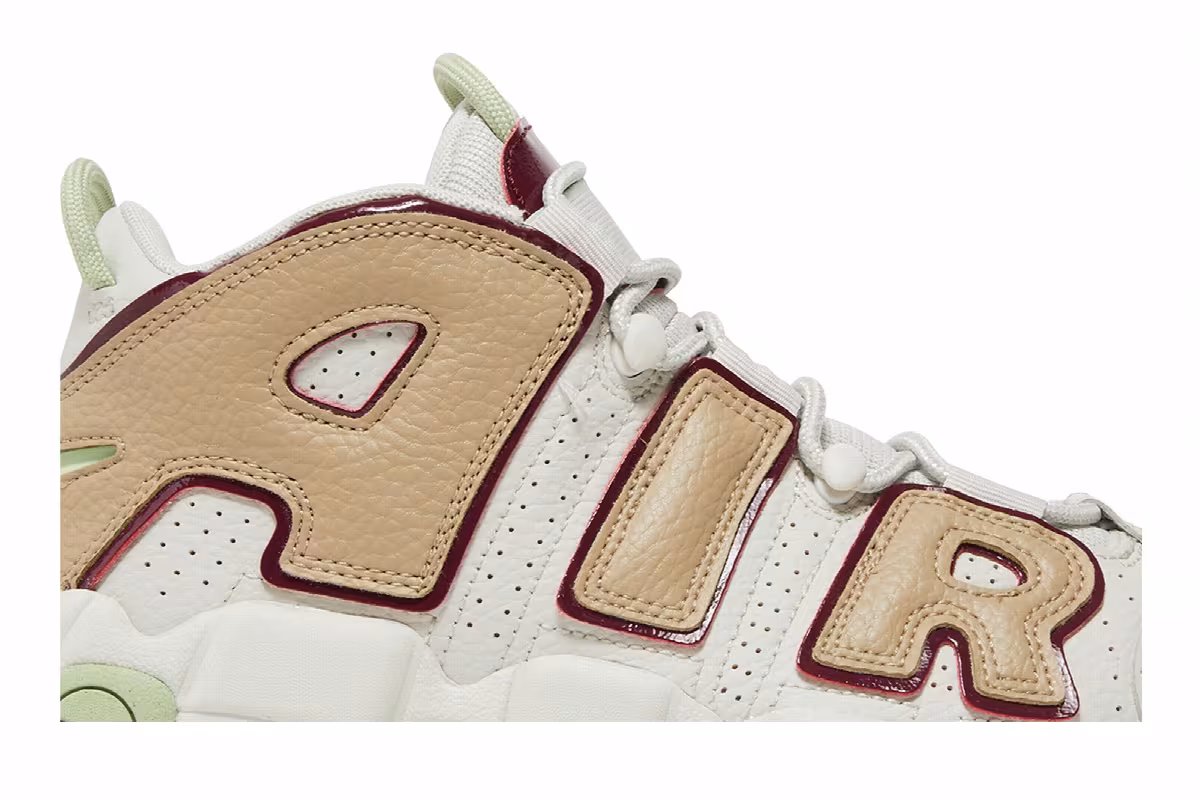 Nike Women's Air More Uptempo Light Bone Alligator, view 3