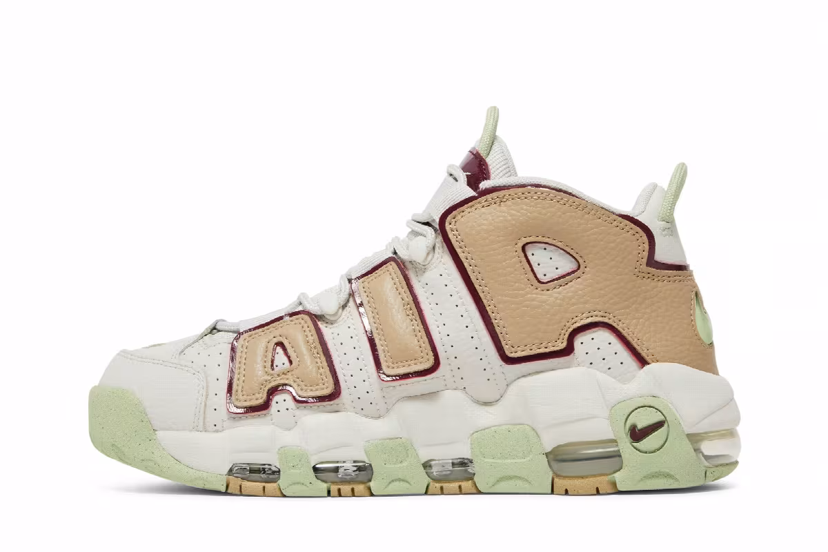 Nike Women's Air More Uptempo Light Bone Alligator, view 4