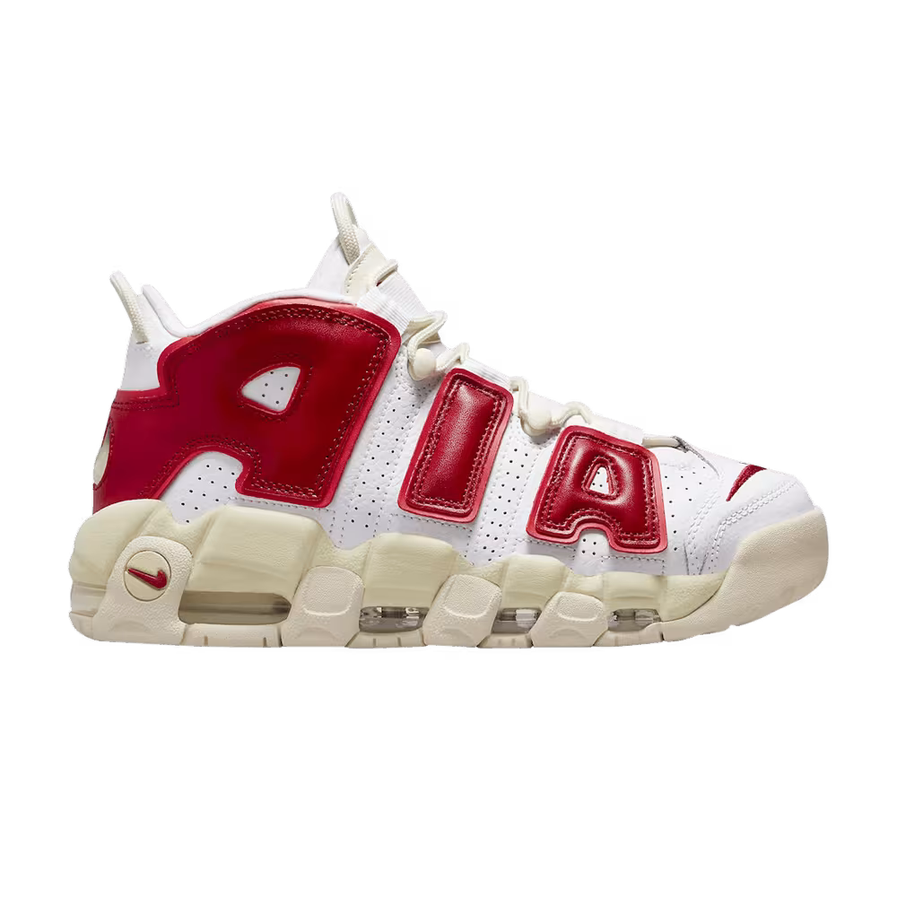 Nike Women's Air More Uptempo White Red Sail