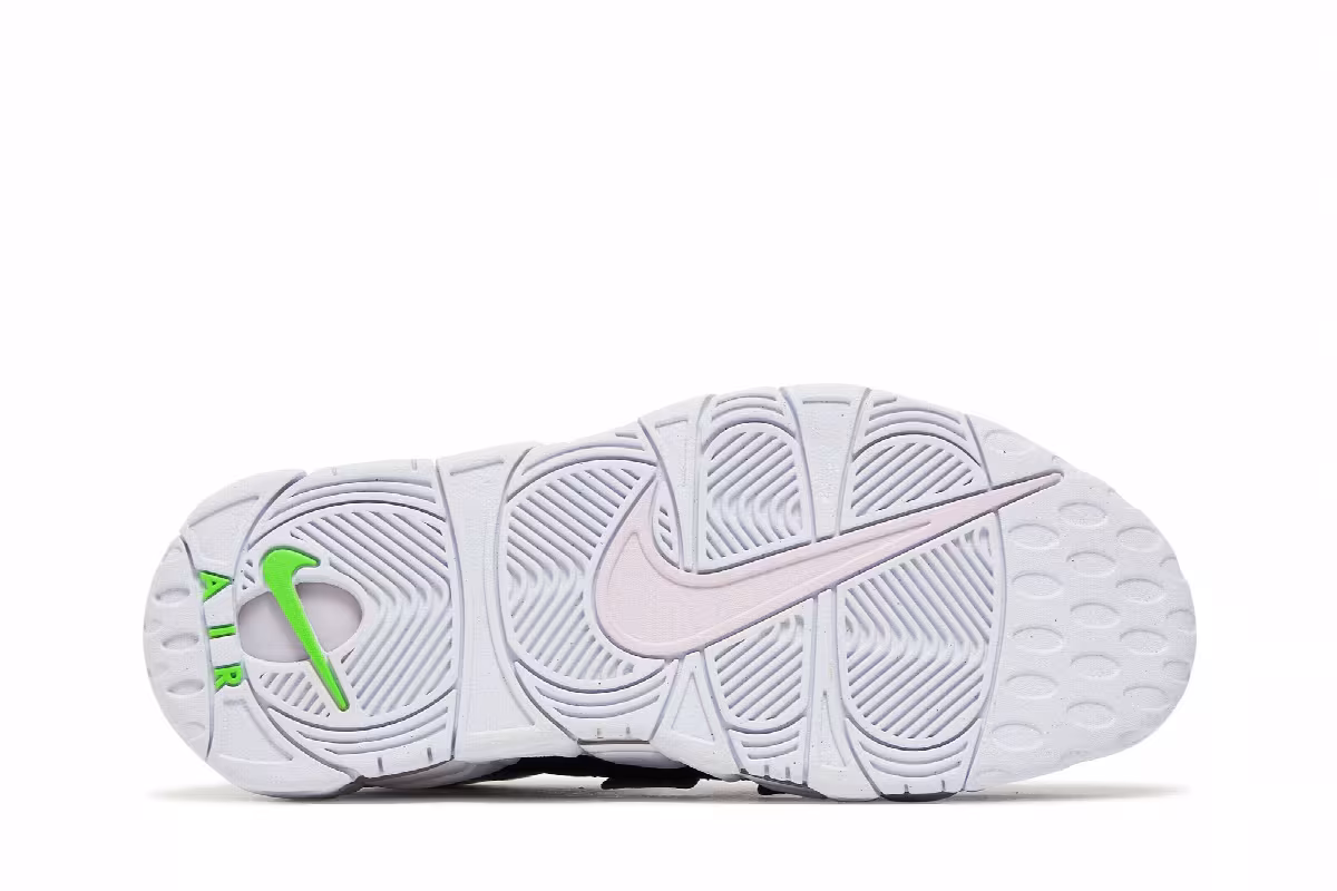 Nike Women's Air More Uptempo Black Metallic Silver, view 5
