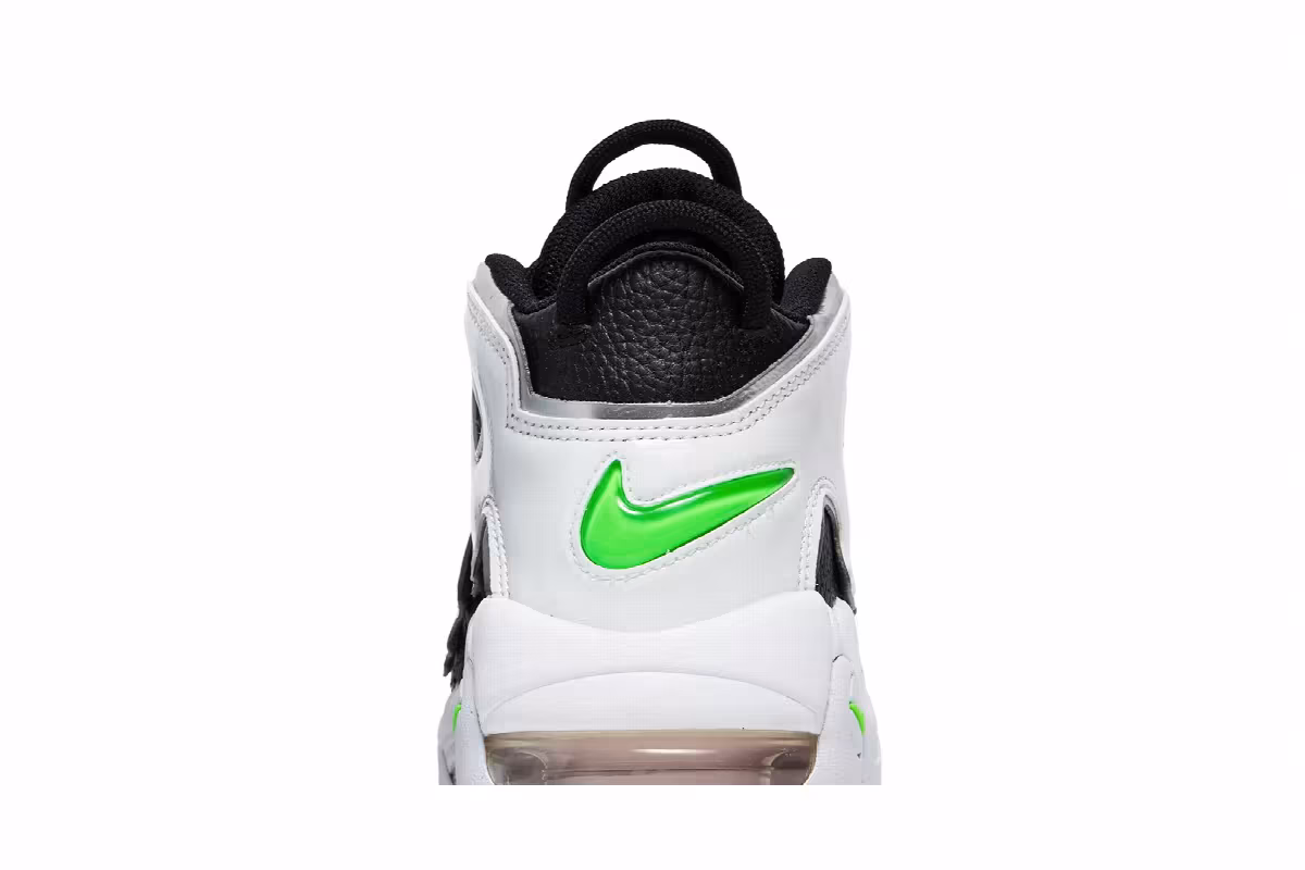 Nike Women's Air More Uptempo Black Metallic Silver, view 8