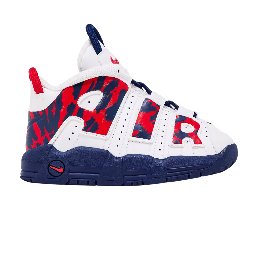 Nike Air More Uptempo TD Red Navy Camo